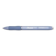 Sharpie S-Gel Fashion Barrel Gel Pen, Retractable, Medium 0.7 mm, Black Ink, Frost Blue Barrel, PK12 PK 2126232